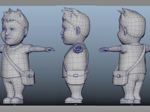Cartoon child 3D Модель