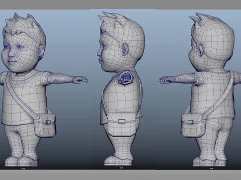 Cartoon child 3D Model