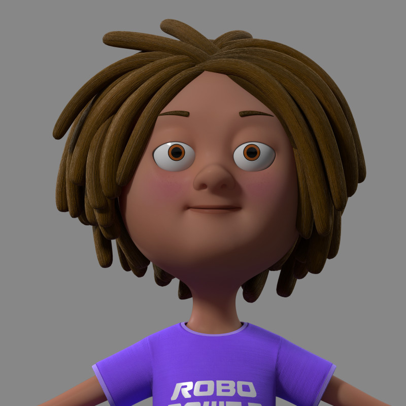 Cartoon boy child 3D 模型 .c4d .max .obj .3ds .fbx .stl .blend 