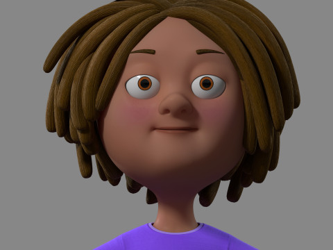 Cartoon boy child Modèle 3D