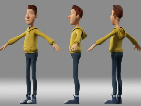 Cartoon boy 3D Model