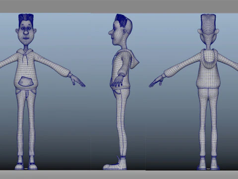 Cartoon boy 3D Model