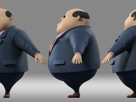 Cartoon man 3Dモデル