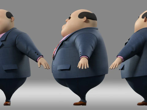 Cartoon man 3D Model