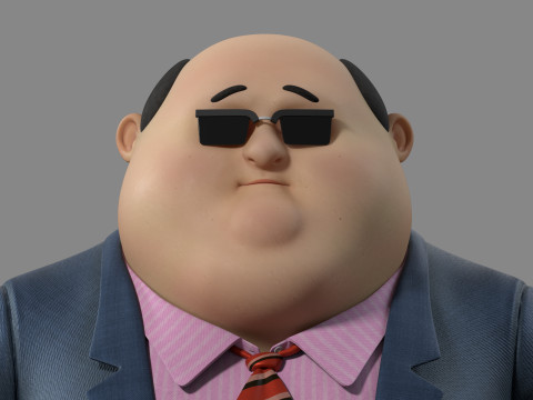 Cartoon man 3D Model
