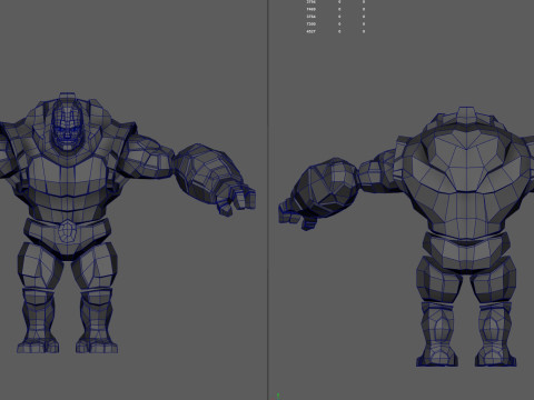 Stone man 3D Model