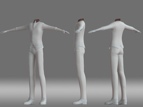 Suit body clothes 3D-Modell