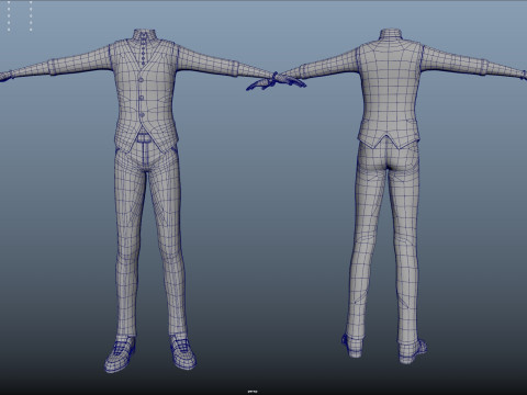 Suit body clothes 3D Model