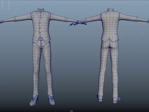 Suit body clothes 3D Model