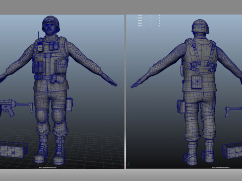 Soldier 3D Модель
