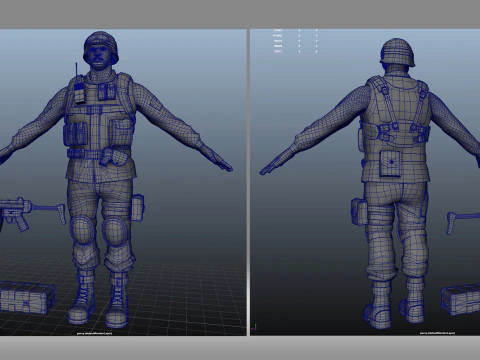 Soldier 3D Model
