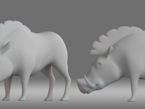 Wild boar Modello 3D
