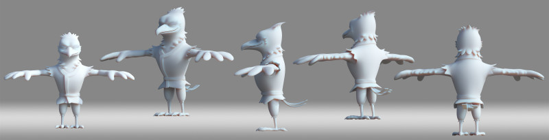 Cartoon jerk 3D Модель .c4d .max .obj .3ds .fbx .stl .blend 