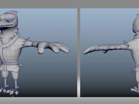 Cartoon jerk 3D Model