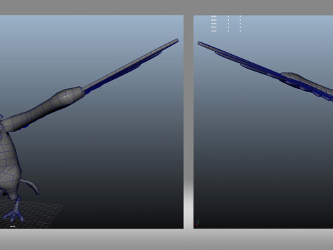 Cartoon vulture Modelo 3D