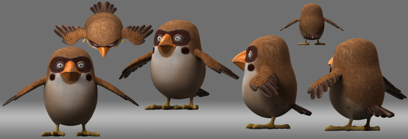 Cartoon owl 3Dモデル .c4d .max .obj .3ds .fbx .stl .blend 