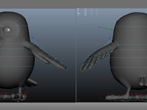 Cartoon owl 3Dモデル