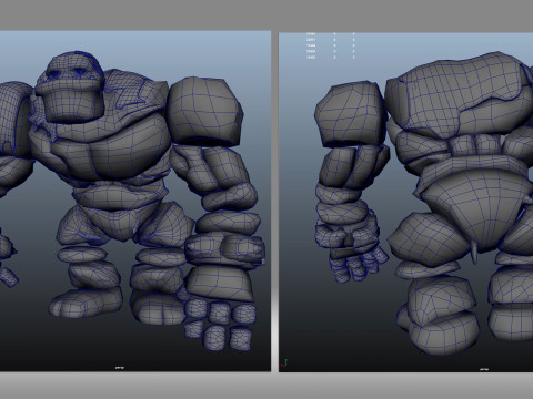 Stone man 3D 모델