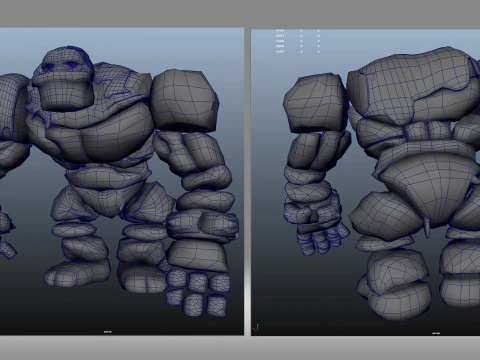 Stone man 3D Model