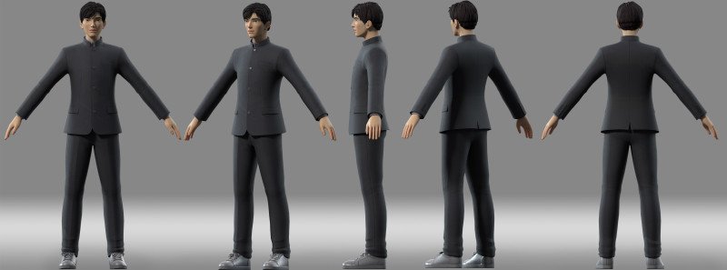 Man people 3D Model .c4d .max .obj .3ds .fbx .stl .blend