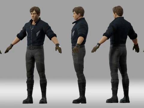 男の人 3Dモデル