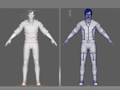 Man people 3D 模型