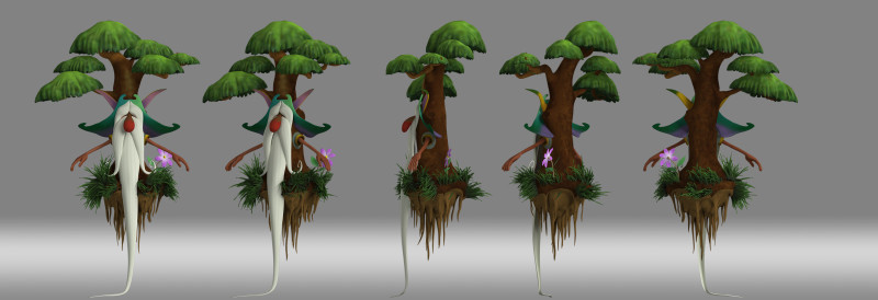 Hamadryad tree Modello 3D .c4d .max .obj .3ds .fbx .stl .blend 