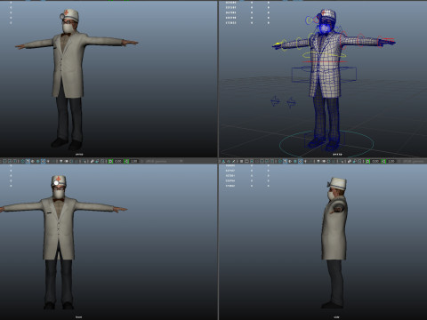 Cartoon doctor 3Dモデル