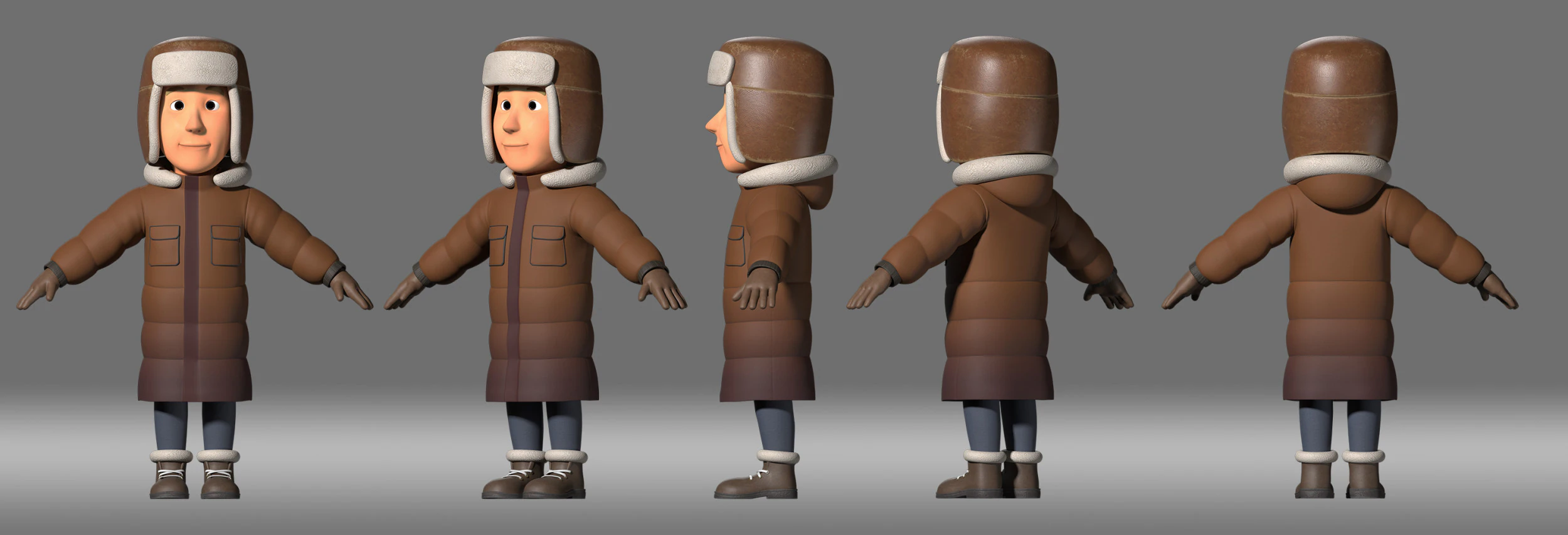 Cartoon man people 3D Model .c4d .max .obj .3ds .fbx .stl .blend