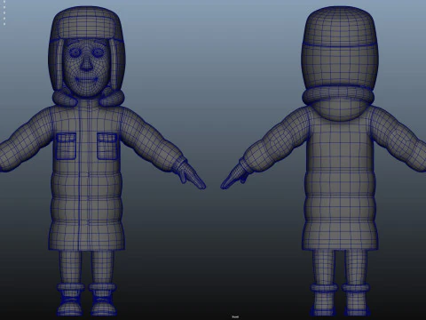 Cartoon man people 3D Model