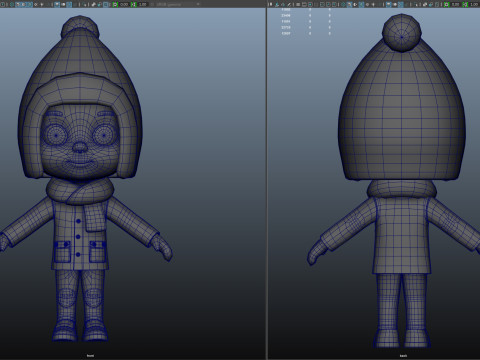 Cartoon child Modèle 3D