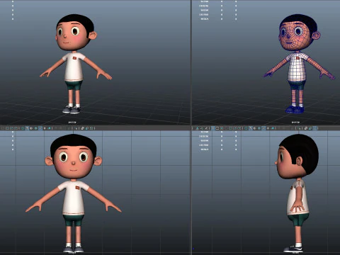Cartoon boy 3D Model