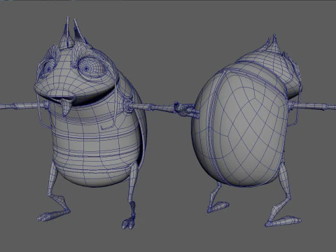 Cartoon insect 3D Model