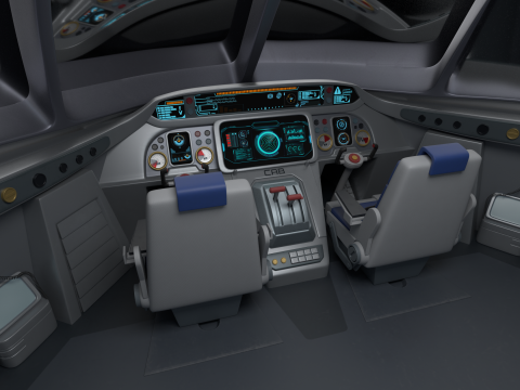 Cartoon Aircraft plane 3D 模型