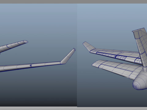 Cartoon Aircraft plane 3D 模型