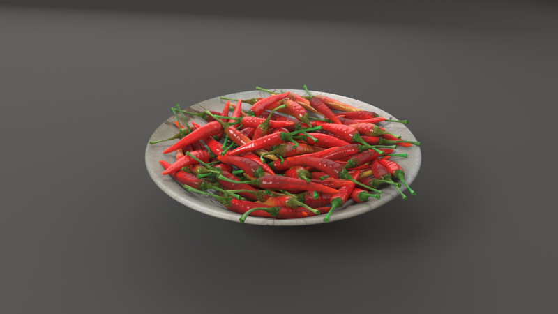 A Bowl of Chili 3D Модель .c4d .max .obj .3ds .fbx .stl .blend 