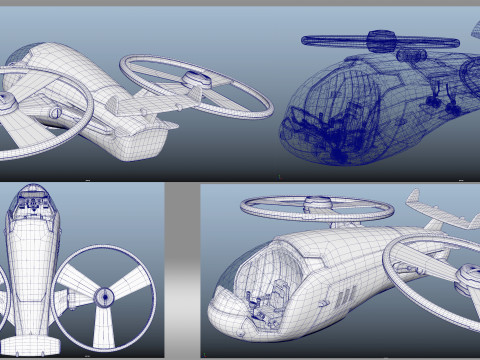 Cartoon Aircraft fighter Modello 3D