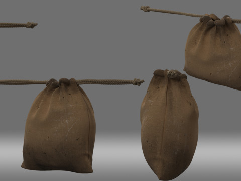 Cartoon bag 3D Model