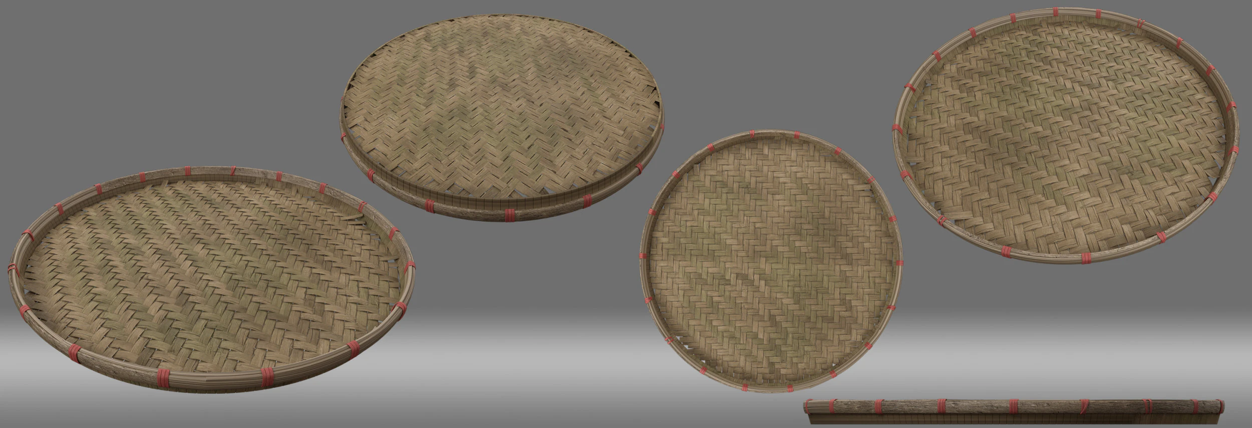 Bamboo Sifter 3D Model .c4d .max .obj .3ds .fbx .stl .blend 