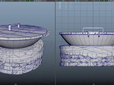 Cooker Bamboo Steamer 3D Model