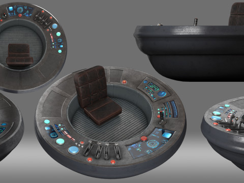 Console desk Modèle 3D