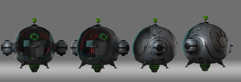 Fly Machine aircraft Model 3D .c4d .max .obj .3ds .fbx .stl .blend 