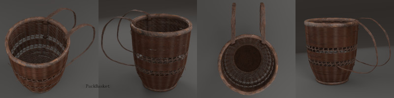 PackBasket 3D 模型 .c4d .max .obj .3ds .fbx .stl .blend 