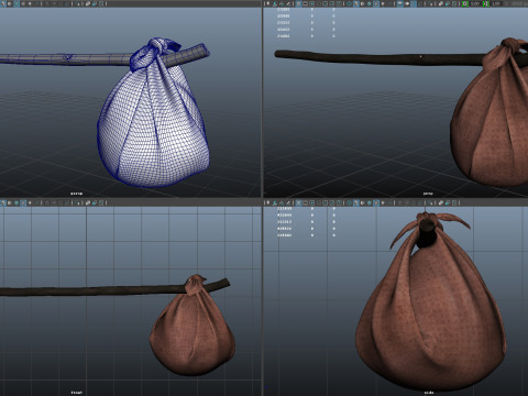 Parcel Bag 3D Model