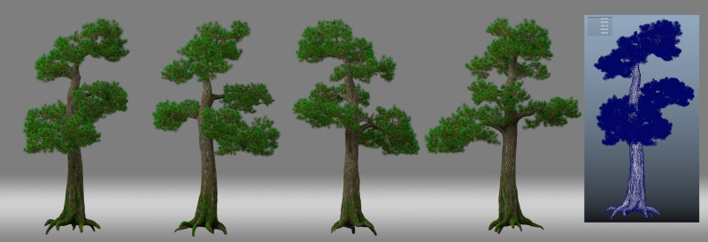 Pine tree 3D Model .c4d .max .obj .3ds .fbx .stl .blend 