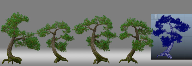 Pine tree 3D Model .c4d .max .obj .3ds .fbx .stl .blend 