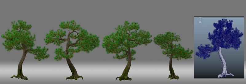 Pine tree 3D Model .c4d .max .obj .3ds .fbx .stl .blend 