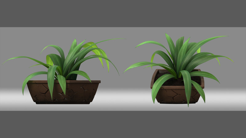 Potted Plant 3D Model .c4d .max .obj .3ds .fbx .stl .blend 