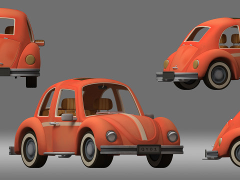 Cartoon car 3D Model