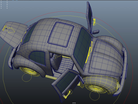 Cartoon car 3D Модель